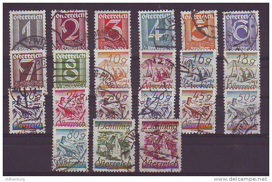 204zb: Ziffernserie 1925 Komplett Gestempelt O - Used Stamps