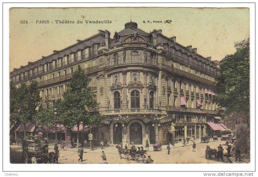 75 PARIS Théatre Du Vaudeville (animé) - Arrondissement: 02