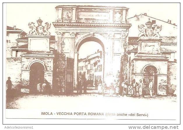 56895)cartolina Illustratoria Imola - Vecchia Porta Romana - Imola