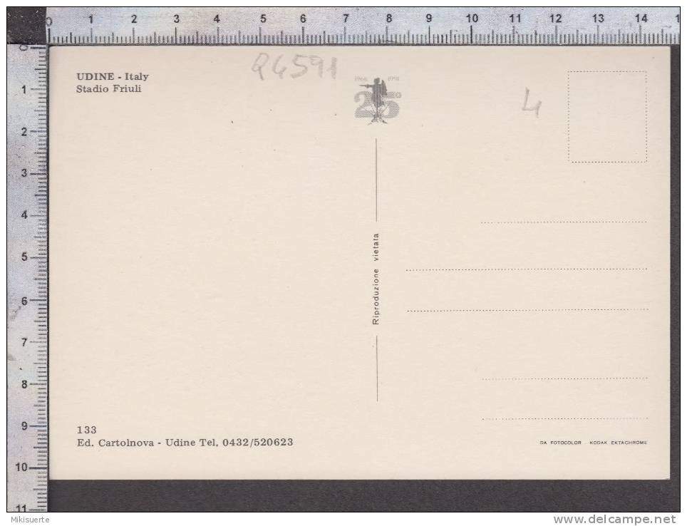 Q4591 UDINE STADIO FRIULI STADIUM SPORT CALCIO - Udine
