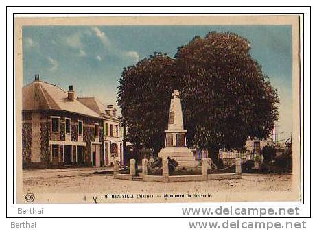 51 BETHENIVILLE - Monument Du Souvenir - Bétheniville