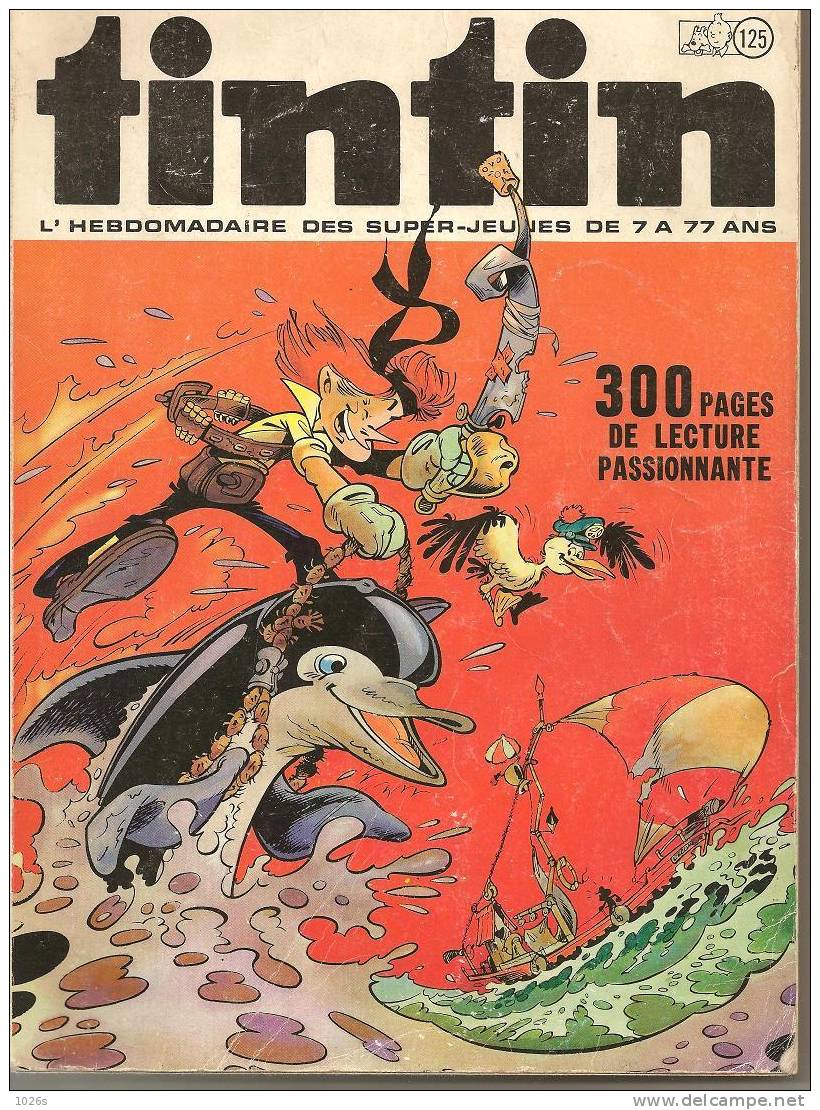 FASCICULE  N° 125  - TINTIN DE 1975 - Tintin