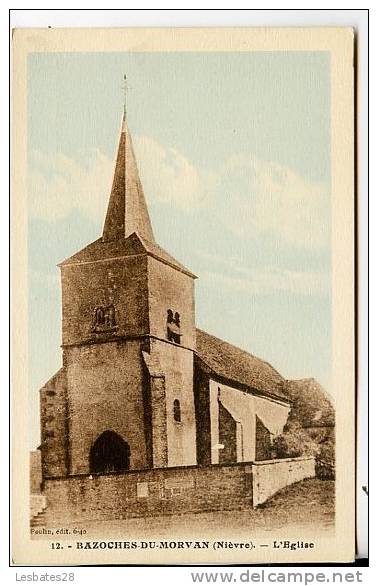 CPA-I58- BAZOCHES-DU-MORVAN.- L'Eglise.- JU SA  2011- 316 - Bazoches