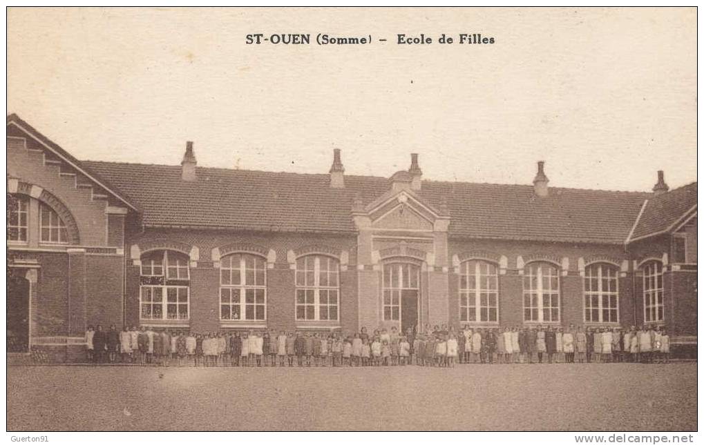 CPA (80)  ST-OUEN  /  École Des Filles  - - Saint Ouen