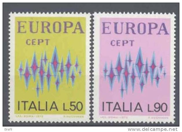 1972 Italia,  Europa CEPT , Serie Completa Nuova (**) - 1972