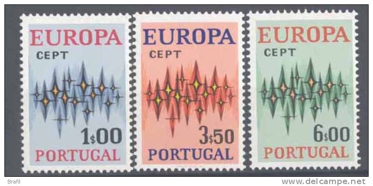 1972 Portogallo,  Europa CEPT , Serie Completa Nuova (**) - 1972