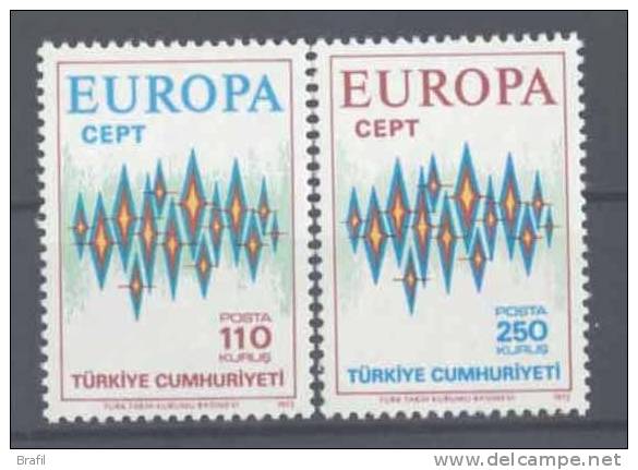 1972 Europa C.E.P.T., Turchia, Serie Completa Nuova (**) - 1972