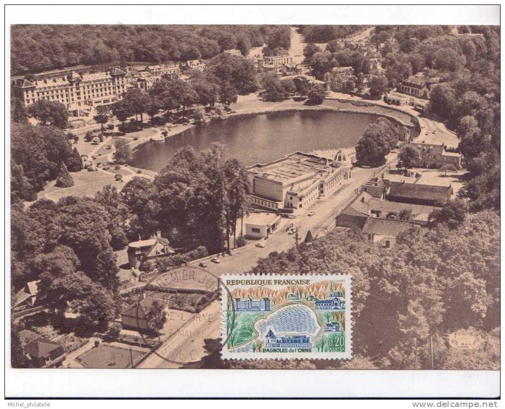 Carte  Maximum , Premier Jour Bagnoles De L'orne Le Casino 1961 - 1960-1969