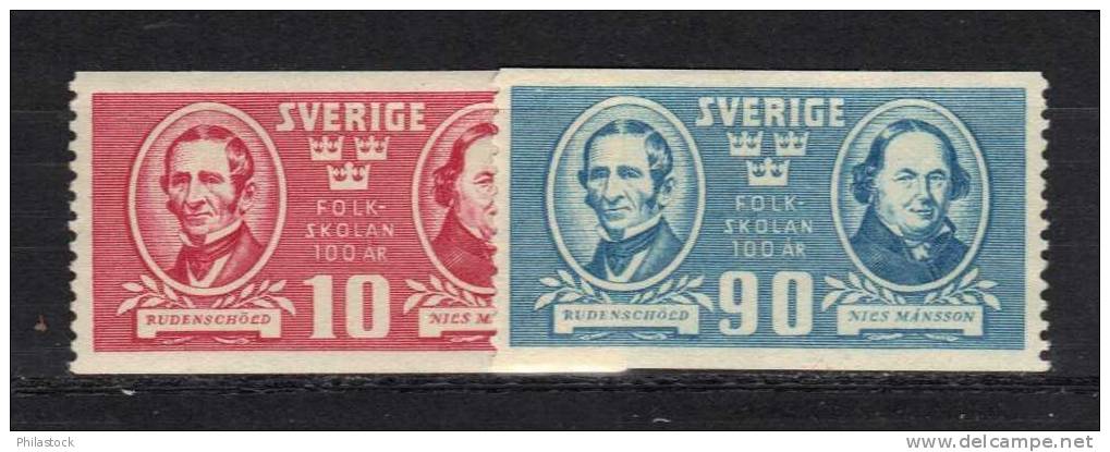 SUEDE N° 292 & 293 * - Unused Stamps