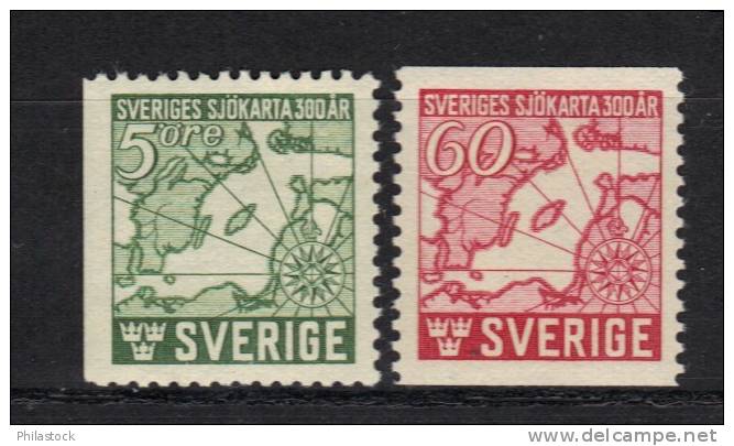 SUEDE N° 305 A & 306 * - Unused Stamps