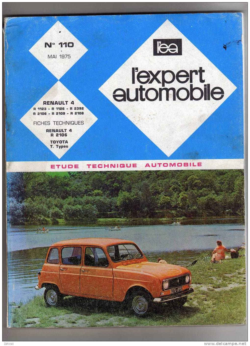 L´EXPERT AUTOMOBILE - N° 110-Renault4-R1123,1126,2392,2106,2109,2108 - - Fiches Techniques R 2106 - Auto