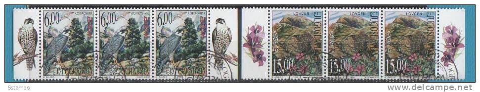 335  EUROPA Cept 1999 Jugoslavija JUGOSLAWIEN JUGOSLAVIA FLORA FAUNA 3 SETS USED LUX - 1999