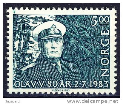 ##Norway 1983. King Olav V. Michel 889. MNH(**) - Ungebraucht