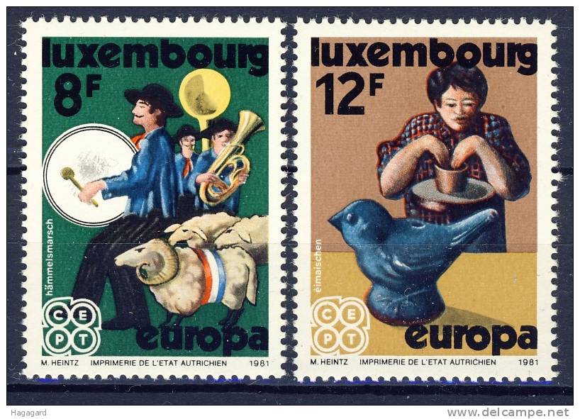 Luxembourg 1981. EUROPE/CEPT. Michel 1031-32. MNH(**) - Ongebruikt