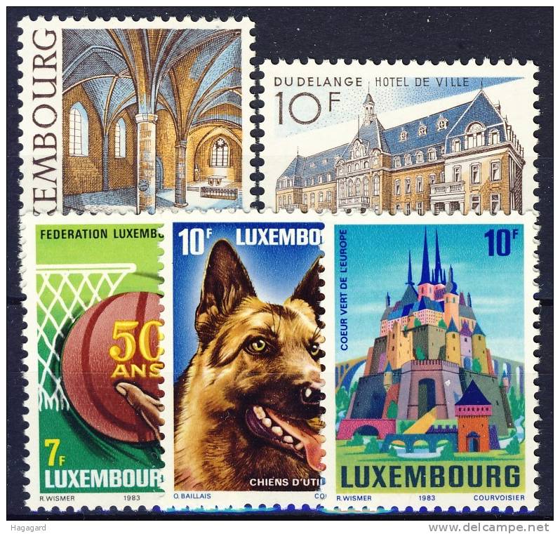 Luxembourg 1983. 5 Different. MNH(**) - Unused Stamps