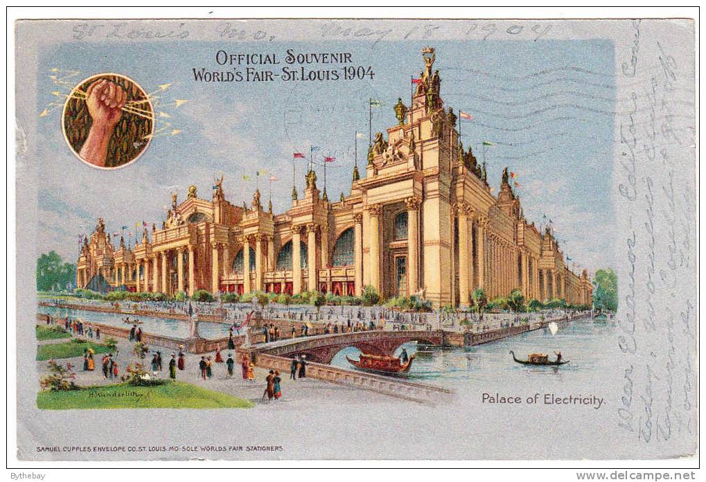 Official Souvenir World's Fair St Louis 1904 - Palace Of Electricity - Ausstellungen