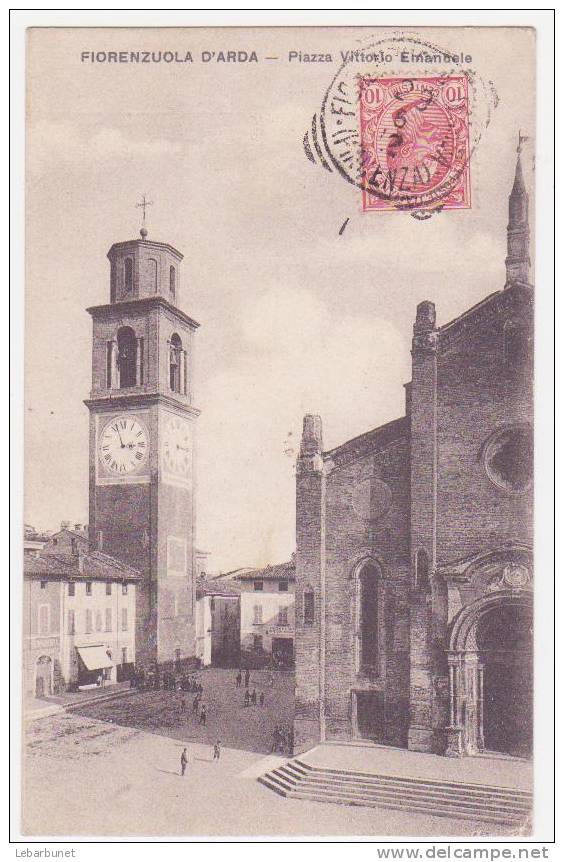 Carte Postale Ancienne Fiorenzuola D'Arda  :Piazza Vittorio Emanuele - Autres & Non Classés