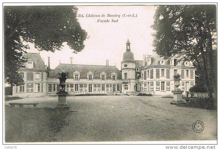 Château De BAUDRY Façade Sud. - Autres & Non Classés