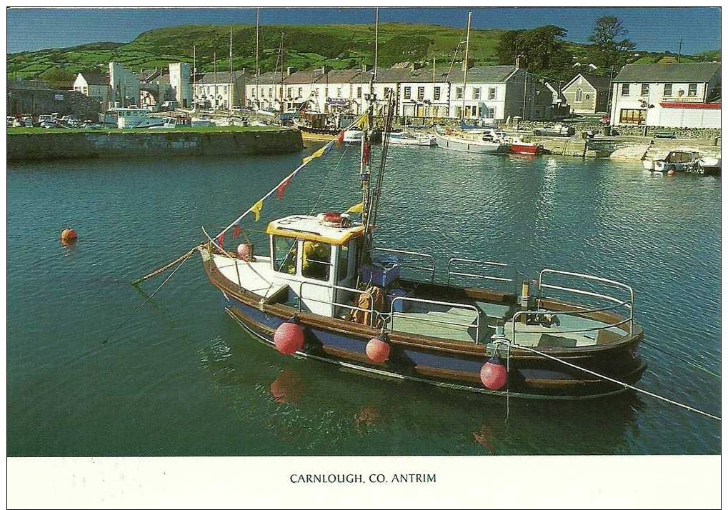 CARNLOUGH HARBOUR ULSTER CARD POSTCARD - Antrim