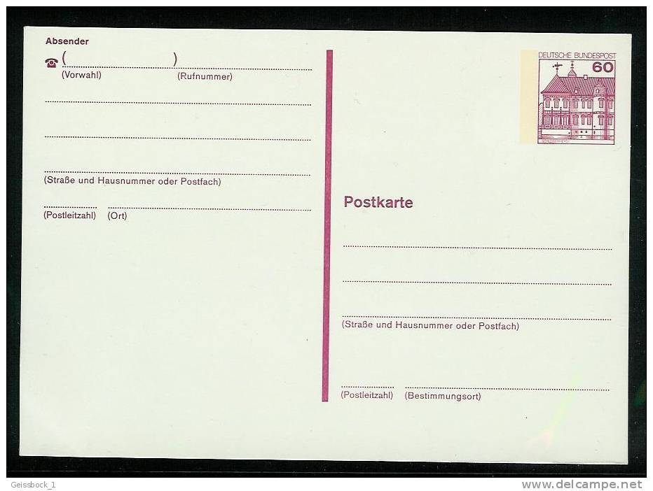 Bund 1982: P 135 I:  Postkarte  **   (B009) - Postkarten - Ungebraucht