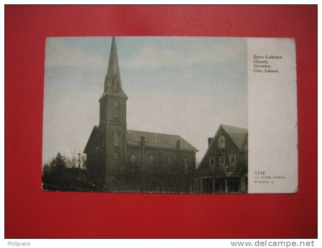 Columbia City IN--  Grace Luthern Church   Ca 1910          --   ---   -----   -ref 217 - Sonstige & Ohne Zuordnung