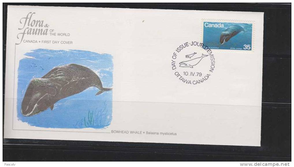 Canada Sur FDC Baleine - Wale