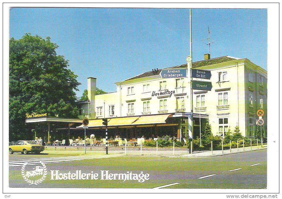ZEIST,Utrecht, Nederland:Hotel Restaurant HERMITAGE" La Fine Fleur",'T Rond 7 ; AUTO OPEL - Zeist