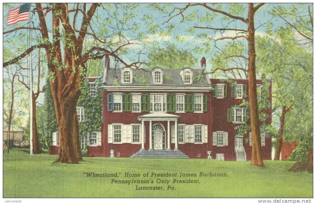 USA – United States – Wheatland, Home Of President James Buchanan, Lancaster, Pa Unused Linen Postcard [P4214] - Lancaster