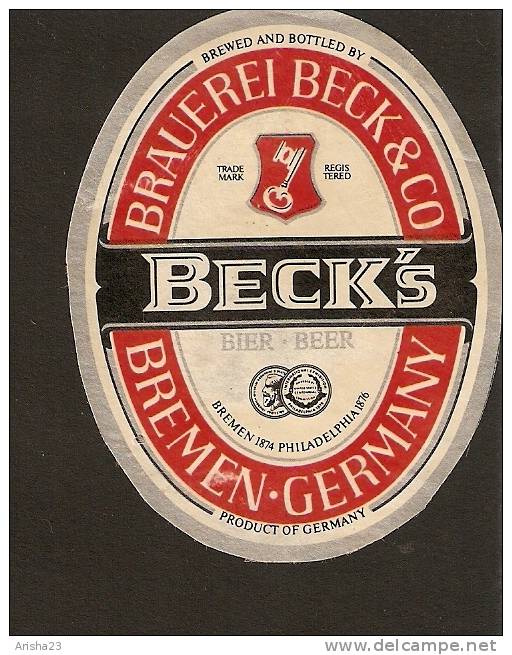 Germany - Bremen - Becks Beer - Bière