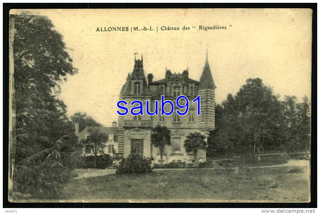 Allonnes -  Château Des " Rigaudières"   -    Réf :  16259 - Allonnes