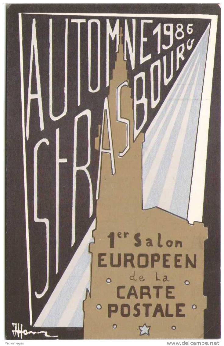Illustrateur Patrick HAMM - Strasbourg Automne 1986 - 1er Salon Européen De La Carte Postale - Hamm