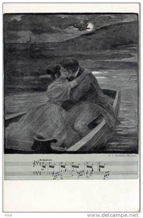 ZUMBUSCH - Couple D' Amoureux Au Clair De Lune -  "JUGEND" (26014) - Zumbusch, Ludwig V.