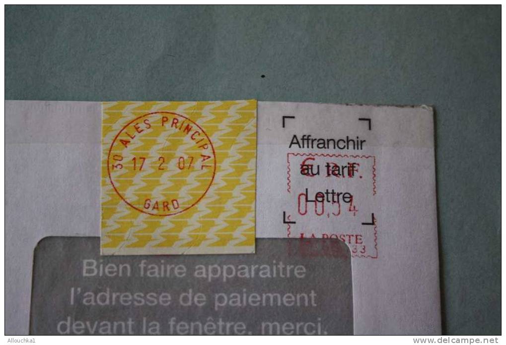 CURIOSITE POSTALE &gt; EMA MACHINE A AFFRANCHIR VOIR &gt;&gt;&gt; BIZARRE !!! - Briefe U. Dokumente