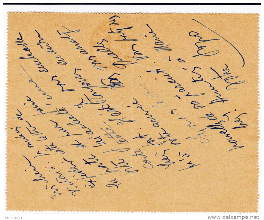 SEMEUSE LIGNEE - 1929 - CARTE LETTRE ENTIER De NIMES (GARD) - STORCH D1 - DATE : 907 - Kaartbrieven