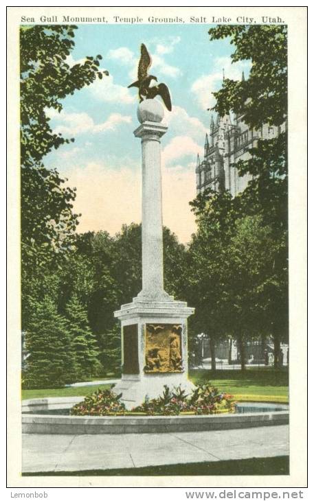 USA – United States – Sea Gull Monument, Temple Grounds, Salt Lake, City Early 1900s Unused Postcard [P4258] - Salt Lake City