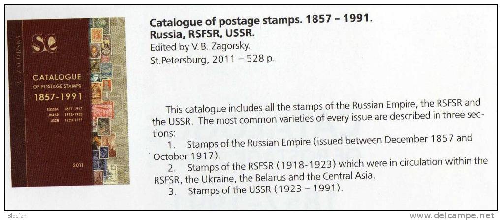 Russian+ Sowjetunion Special Stamp Catalogue 2011 Neu 38€ For Expert-mans Of The Varitys Topics From RUSSIA USSR CCCP SU - Encyclopédies