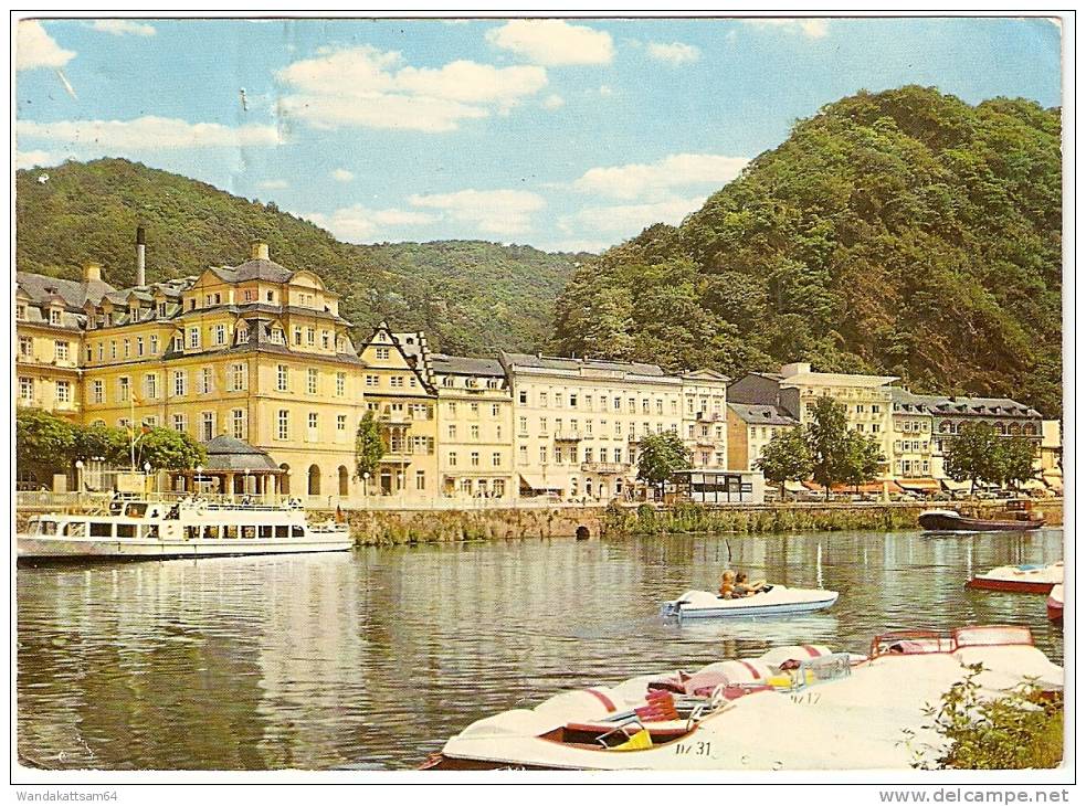 AK 2716 BAD EMS An Der Lahn Boote 17. 5.66.-17 6208 BAD SCHWALBACH 1 Nach Sexten Im Pustertal Mit 1 X 20 Pf DEUTSCHE BUN - Bad Ems