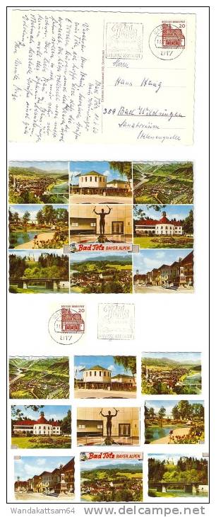 AK Bad Tölz BAYER. ALPEN Mehrbild 9 Bilder 13. 6.66.--9 817 BAD TÖLZ 1 Nach 359 Bad Wildungen Mit 1 X 20 Pf DEUTSCHE BUN - Bad Toelz