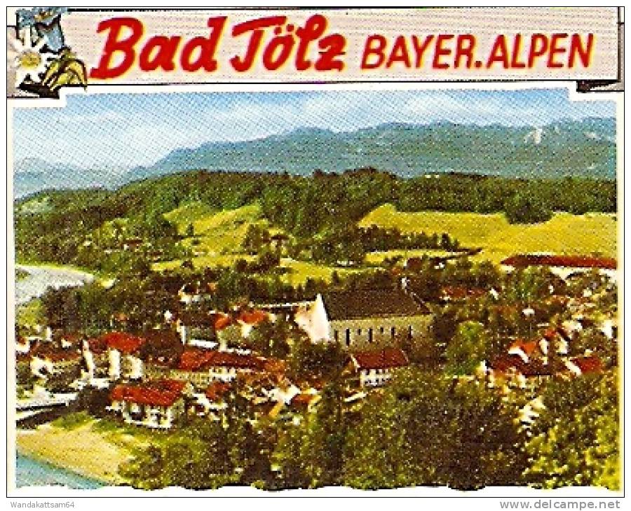 AK Bad Tölz BAYER. ALPEN Mehrbild 9 Bilder 13. 6.66.--9 817 BAD TÖLZ 1 nach 359 Bad Wildungen mit 1 x 20 Pf DEUTSCHE BUN