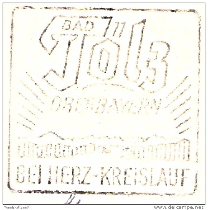 AK Bad Tölz BAYER. ALPEN Mehrbild 9 Bilder 13. 6.66.--9 817 BAD TÖLZ 1 nach 359 Bad Wildungen mit 1 x 20 Pf DEUTSCHE BUN