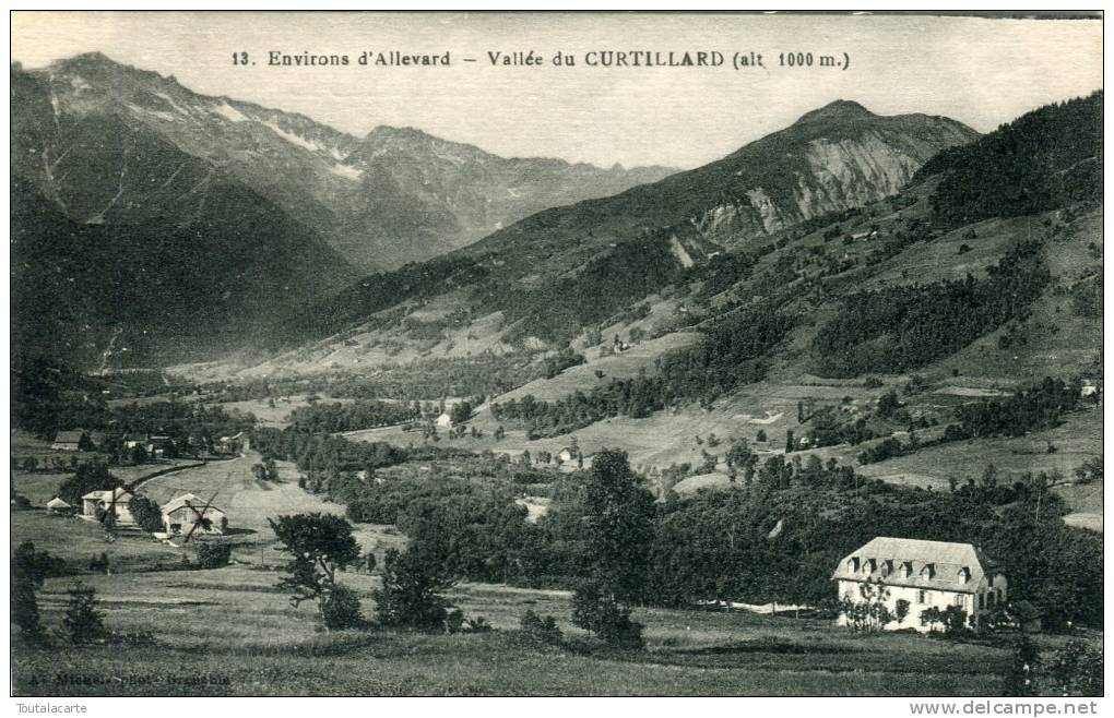 CPA 38 ENVIRONS D ALLEVARD VALLEE DU CURTILLARD - Allevard