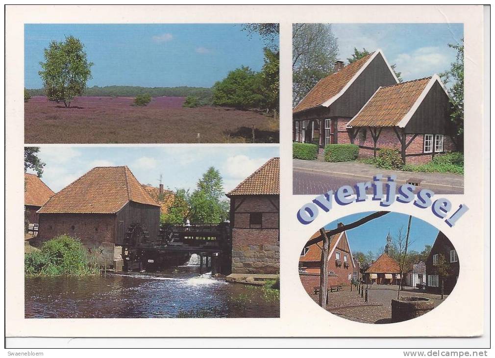 NL.- Overijssel. Watermolen. Waterput. Hei. Heide. - Autres & Non Classés