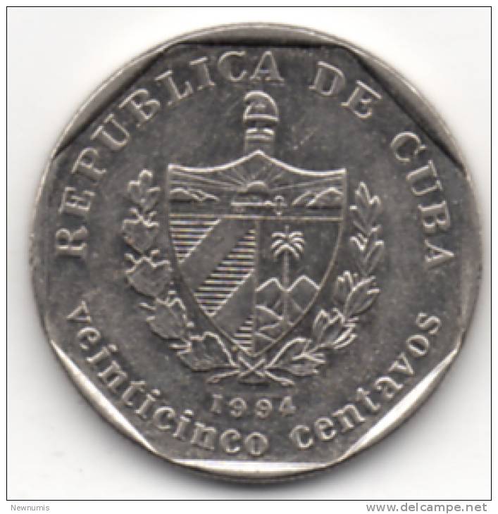 CUBA 25 CENTAVOS 1994 - Cuba