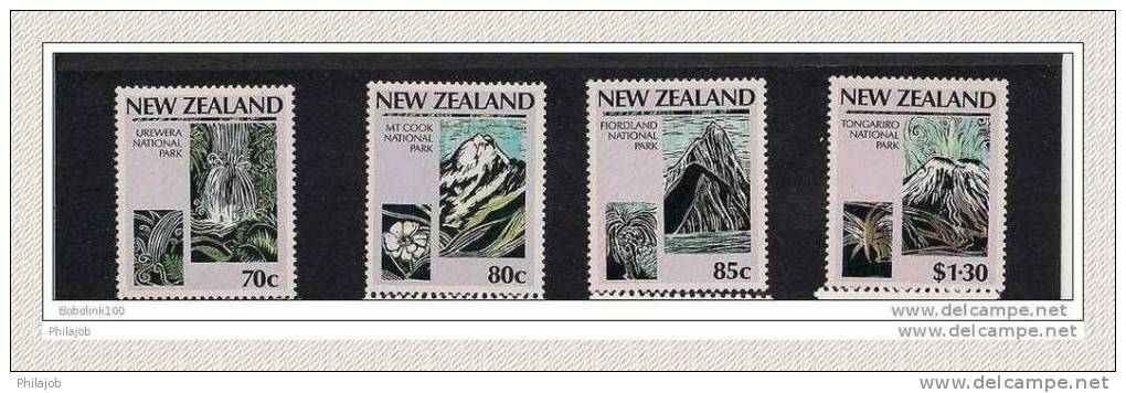 NEW ZEALAND 1987 Série Complète Neuve ** MNH " PARCS NATIONAUX " - Protection De L'environnement & Climat