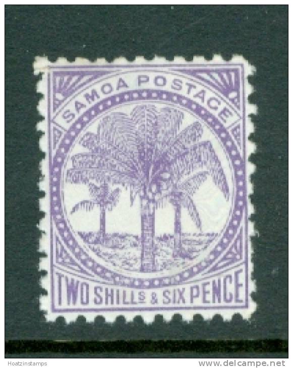 Samoa: 1895/1900   Palm Trees    SG64a      2/6d    Reddish Lilac   [Perf: 11]      MH - Samoa