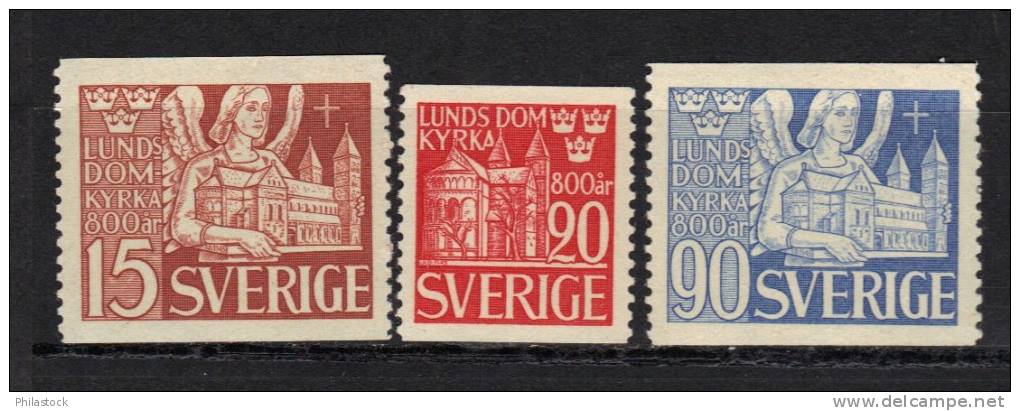 SUEDE N° 319 à 321 * - Unused Stamps