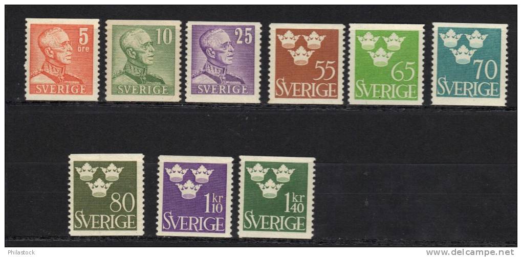 SUEDE Entre N° 333 & 339 * - Unused Stamps