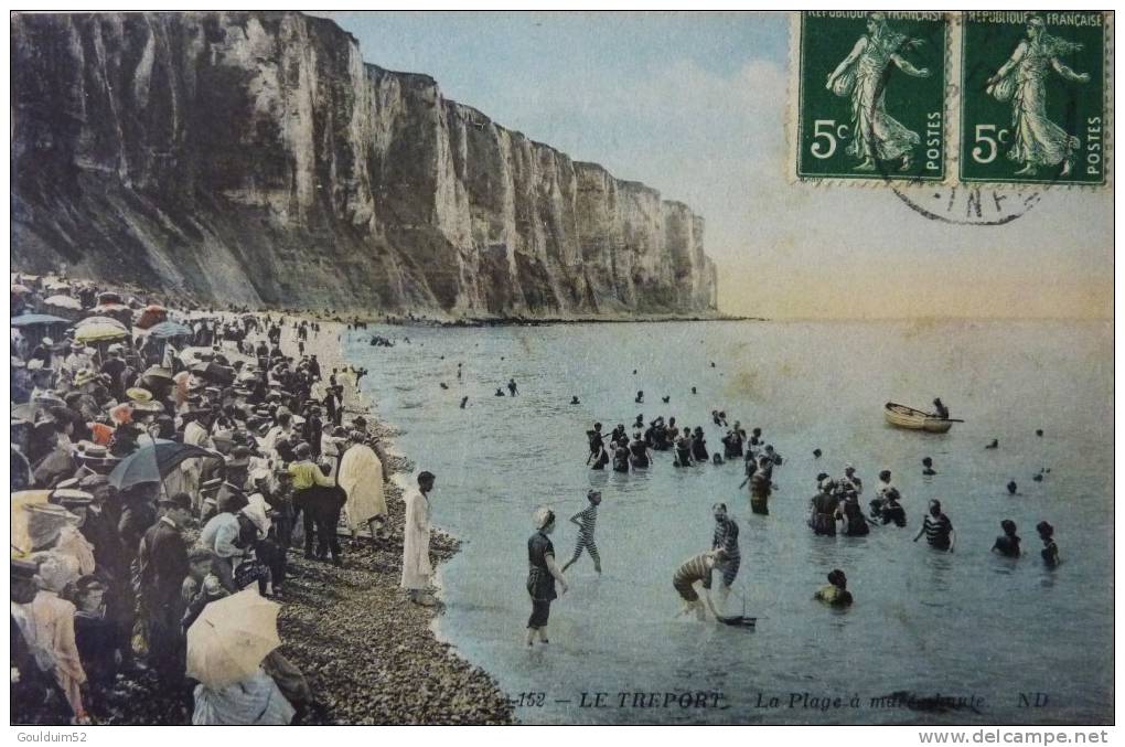 La Plage à Marée Haute - Le Treport