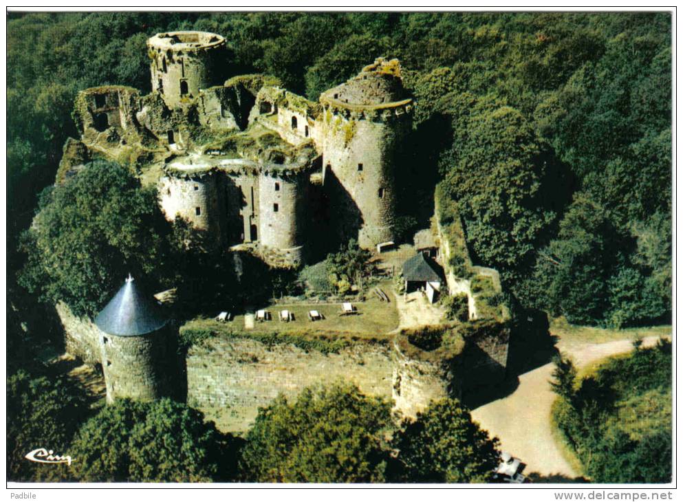 Carte Postale 22. Tonquedec  Et Le Chateau Vue D'avion Trés Beau Plan - Tonquédec