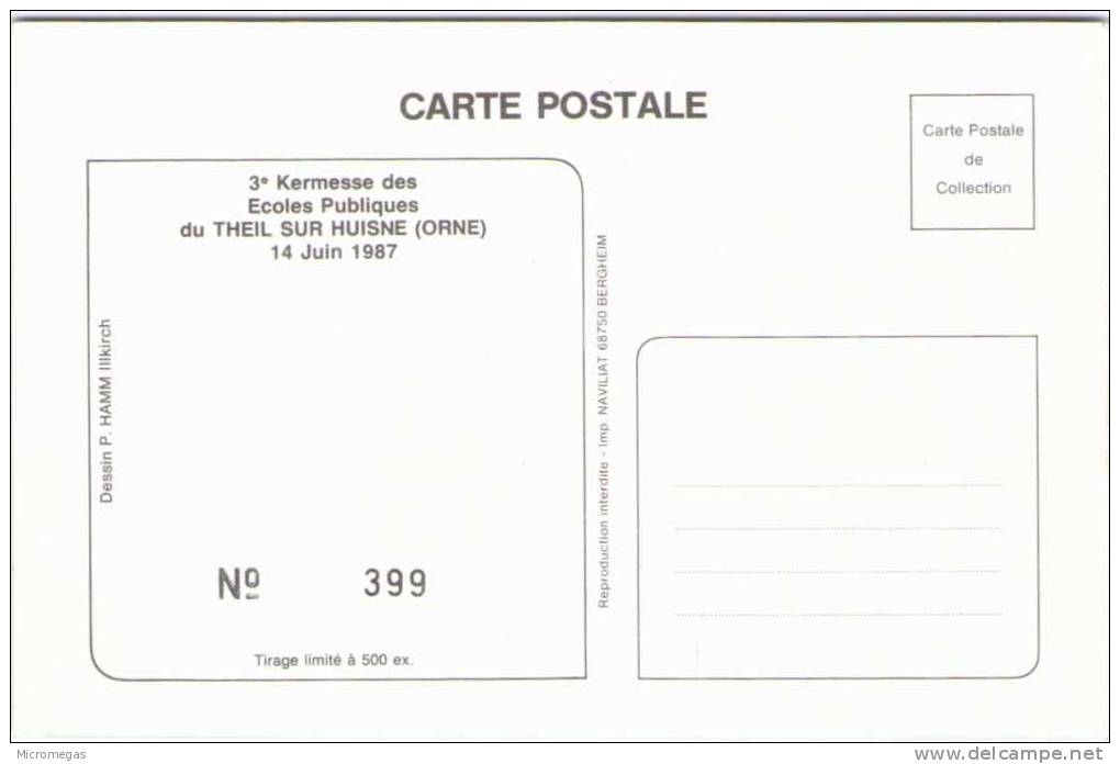 Patrick HAMM - 3ème Kermesse Des Ecoles Publiques 14 Juin 1987 - Theil-sur-Huisne - Hamm